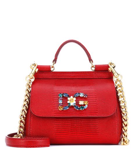 red dolce and gabbana purse